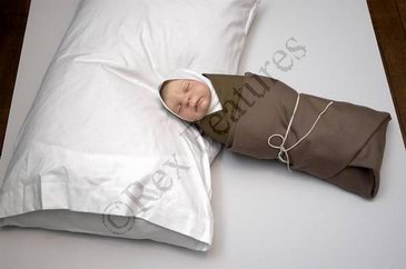 El bebe, ya empaquetado y listo para llevar XDDD...