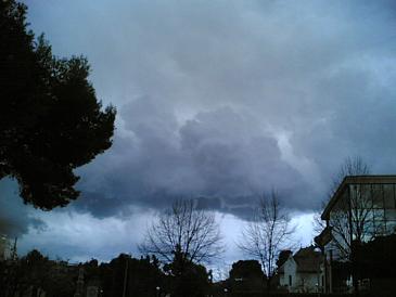 El cielo est� encapotado...