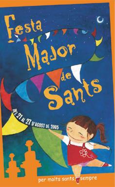Cartell de la festa major de Sants