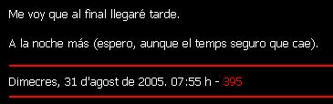No �s dimecres