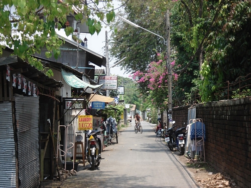 Calle de Chiang Mai.