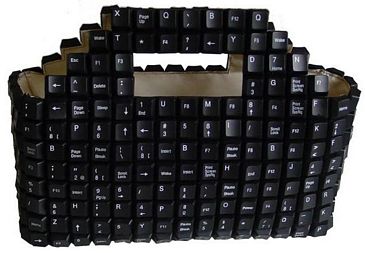 Bolso teclado negro